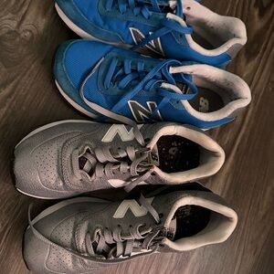 New Balance Kids' Sneakers in Blue and Gray